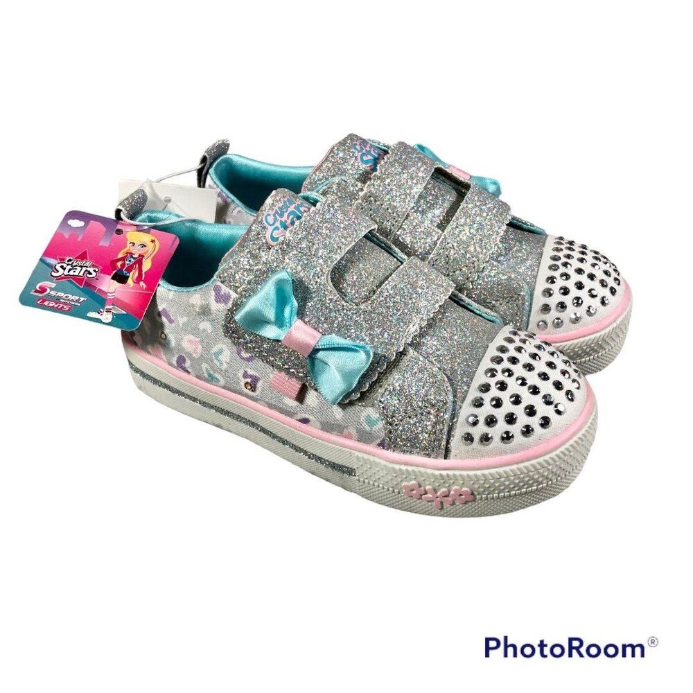 Girls' S Sport By Skechers Micaela Heart Print Performance Sneakers size 8